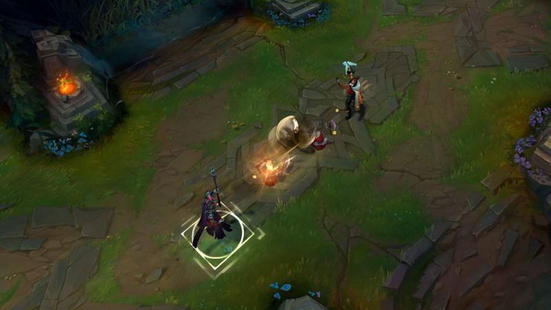 Akshan&#039;s Q (Image via Riot Games - League of Legends)