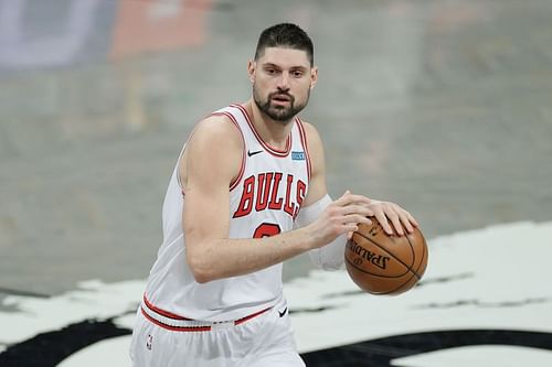 Nikola Vucevic (#9) of the Chicago Bulls.