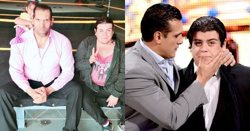 Ricardo Rodriguez with The Great Khali and Alberto Del Rio.