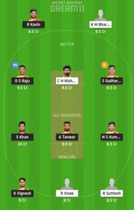 LKK vs DD Dream11 Fantasy Suggestion #1