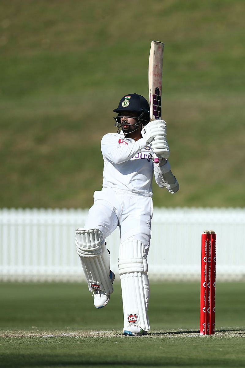 Wriddhiman Saha in action with the bat.