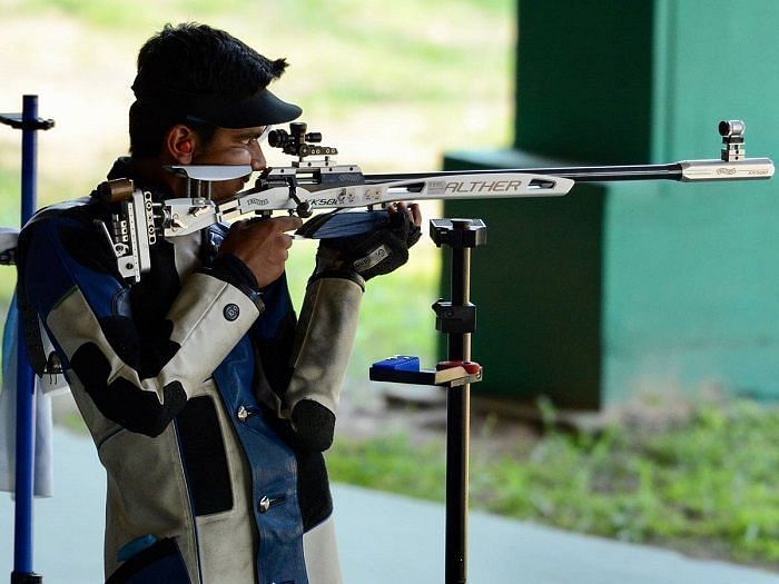 Aishwary Pratap Singh Tomar is the world no.1 in men&#039;s 50m air rifle 3 positions (credits: All India Sports twitter handle)