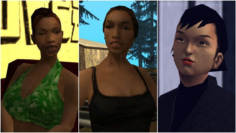 A look at some of the most influential female characters from the series (Images via GTA Wiki)