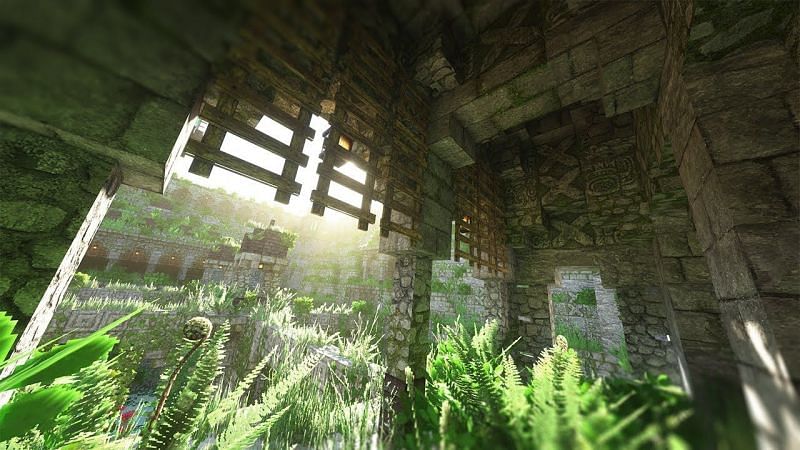 An example of a high-definition resource pack with shaders (Image via AsianHalfSquat on YouTube)