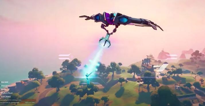 Abducting players in Fortnite. Image via YouTube