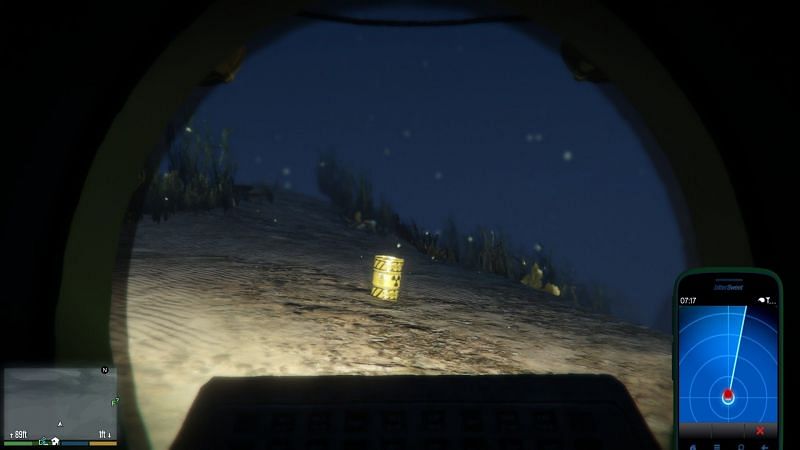 Nuclear Waste can be found in the underwater areas in GTA 5 (Image via GTA Wiki)