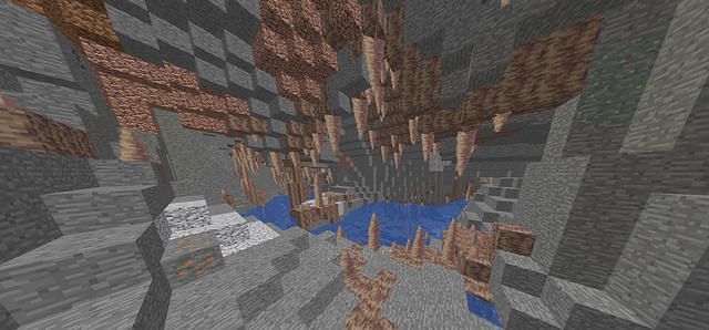 Dripstone caves (Image via Mojang)