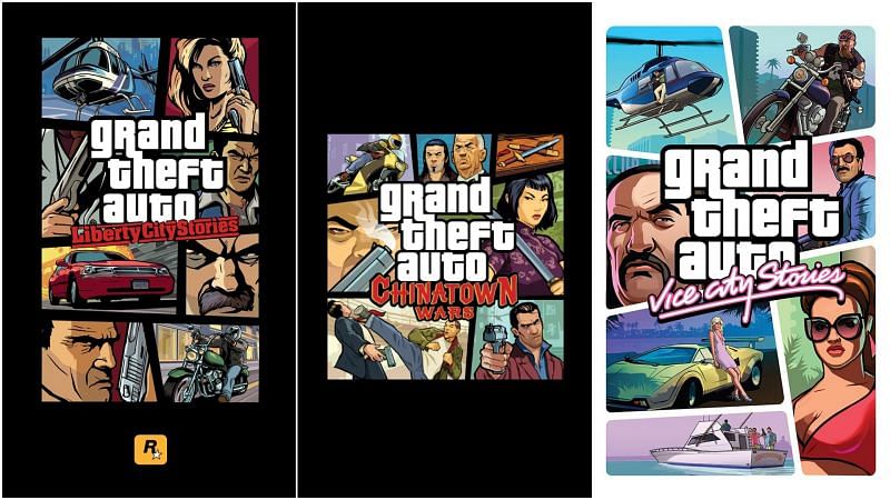 Three of the most overlooked games in the GTA series (Images via Rockstar Games)