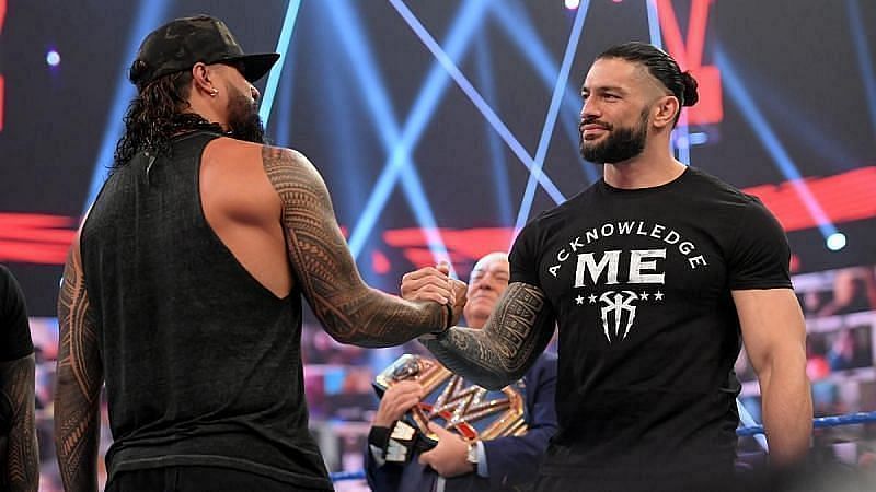Roman Reigns and Jimmy Uso in WWE