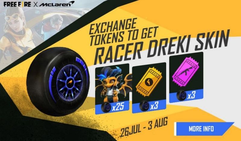 The Dreki Racer pet skin can be obtained from the new event (Image via Free Fire)