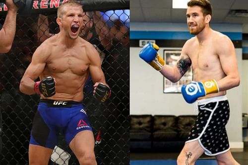 T. J. Dillashaw (Left) set to face Cory Sandhagen (Right) at UFC Vegas 32 [Right image credit: @enterthesandman135 via Instagram]