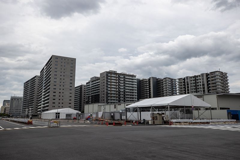 A view of the Tokyo Olympic 2020 Games Village