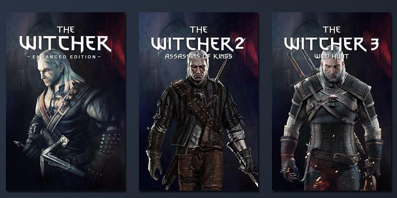 S] The Witcher Trilogy (White Logo): steamgrid