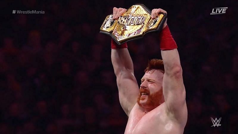 Sheamus with the United States Championship