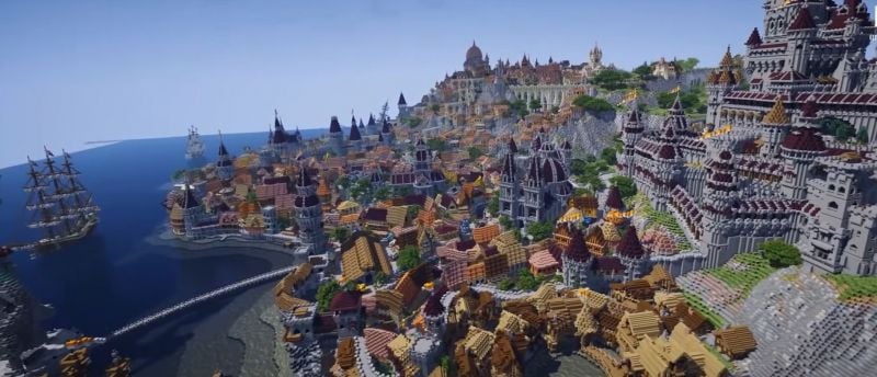 Top 5 Minecraft mega builds on YouTube