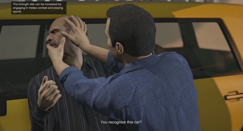 Michael attacking Simeon (Image via GTA Wiki)