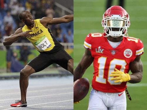 Usain Bolt and Tyreek Hill get into it over who is faster