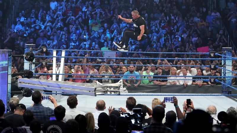 Shane McMahon in a ladder match on Friday Night SmackDown