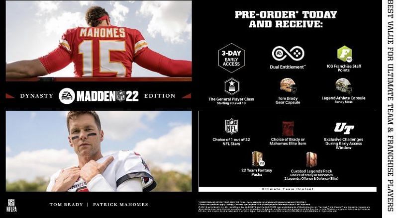 Madden 22 Dynasty package pre-order