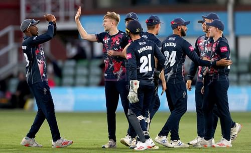 Kent players during a Vitality T20 Blast match