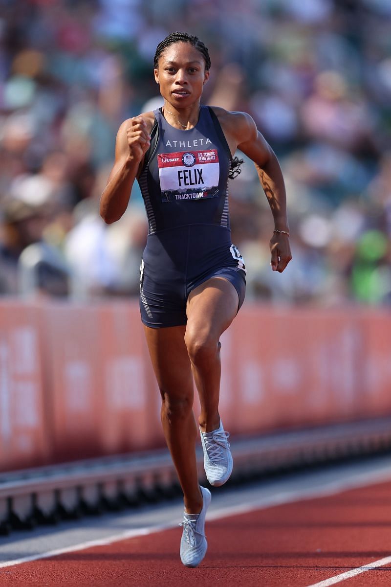 Allyson Felix at the 2020 U.S. Olympic Track &amp; Field Team Trials