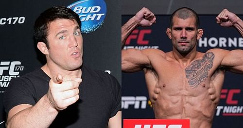 Chael Sonnen (left); Rodolfo Vieira (right)