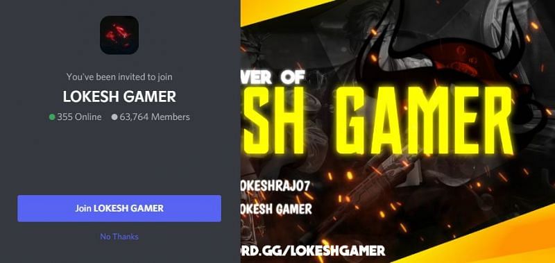 Lokesh Gamer&rsquo;s Discord server