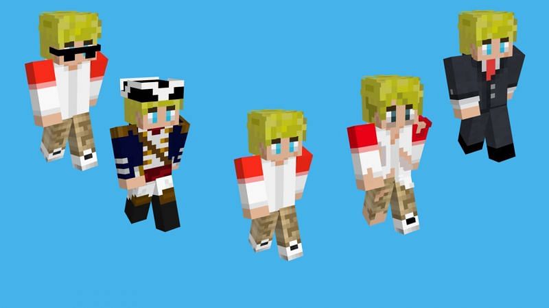 TommyInnit&#039;s various Minecraft skins