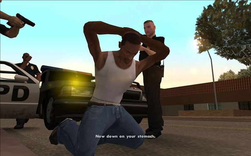 It establishes a major conflict from the get-go (Image via GTA Wiki)