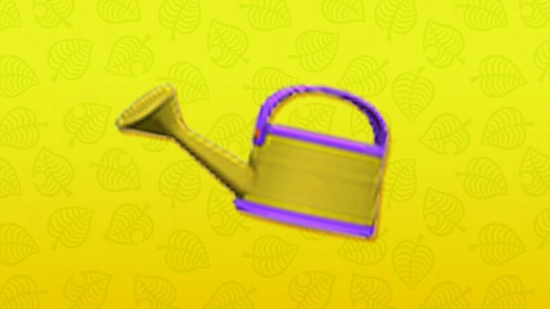 Golden watering can result in Animal Crossing (Image via IGN)