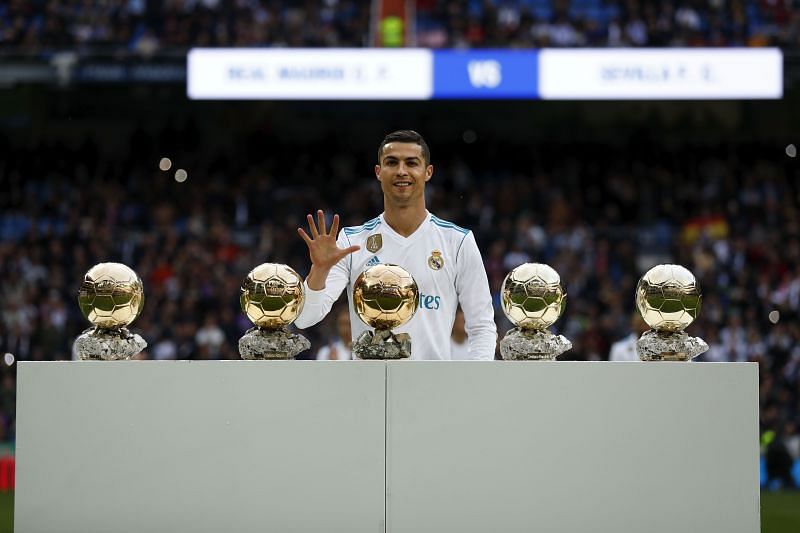 Cristiano Ronaldo is one of only two players to win the Ballon d&#039;Or four or more times