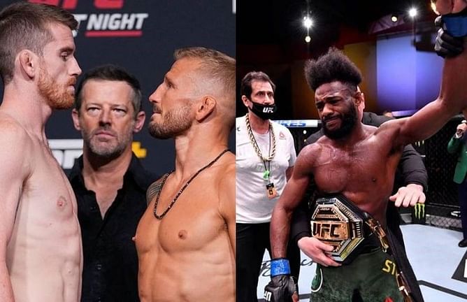 Aljamain Sterling suspects if T.J. Dillashaw 'found another way to cheat' after sustaining heavy damage from Cory Sandhagen at UFC Vegas 32