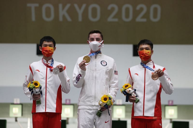 Shooting - Olympics: Day 2 - China&#039;s Sheng Lihao missed out on the gold medal by just 0.7 points