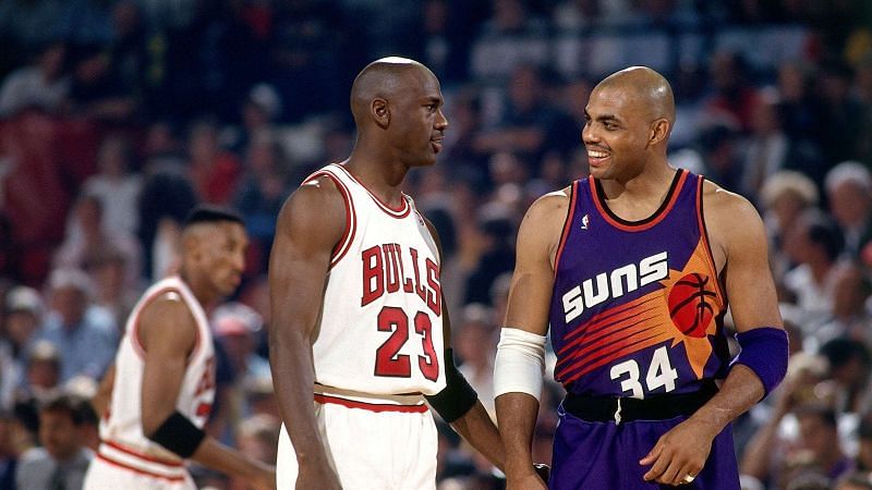 Michael Jordan and Charles Barkley in the 1993 NBA Finals