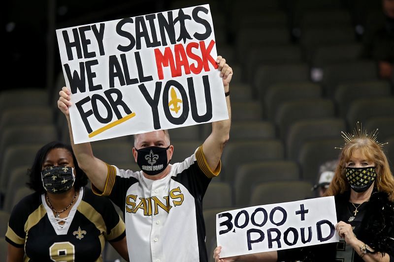 New Orleans Saints fans during COVID-19 times