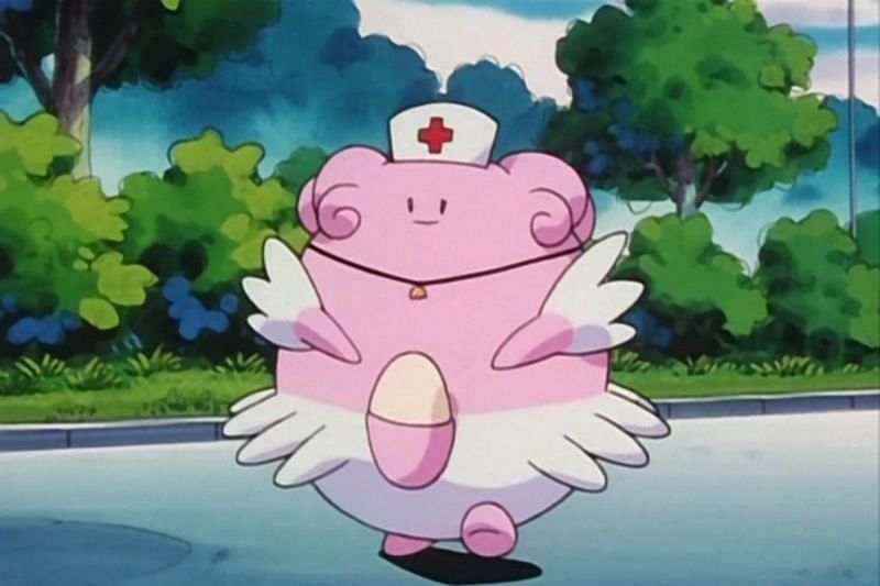 Blissey as she appears in the anime (Image via the Pokemon Company)