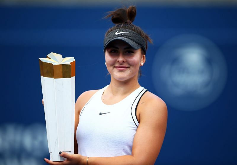Bianca Andreescu with her 2019 Rogers Cup