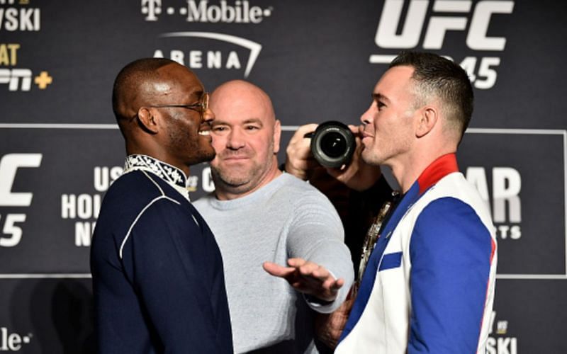 Kamaru Usman (left); Colby Covington (right)