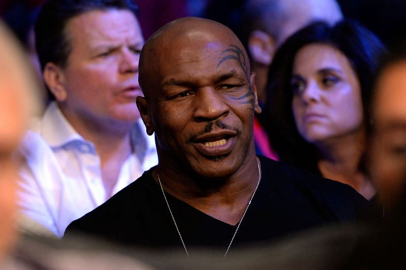 Mike Tyson at the Orlando Cruz v Orlando Salido fight [Image courtesy: Getty]