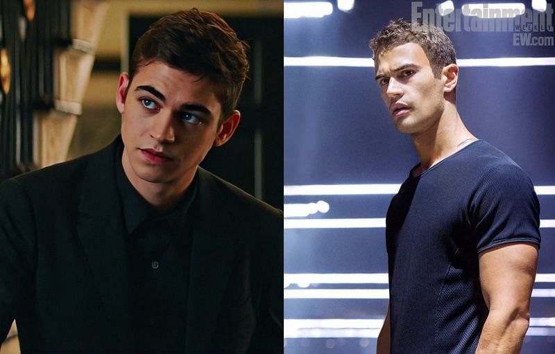 Hero Fiennes Tiffin and Theo James. (Image via: Aviron Pictures, and Jaap Buitendijk/Entertainment Weekly)