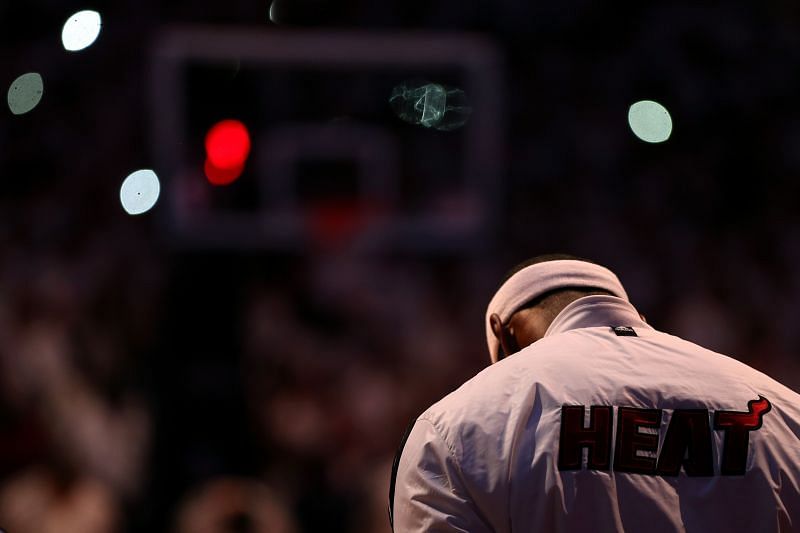LeBron James with the Miami Heat during the 2013 NBA Finals.