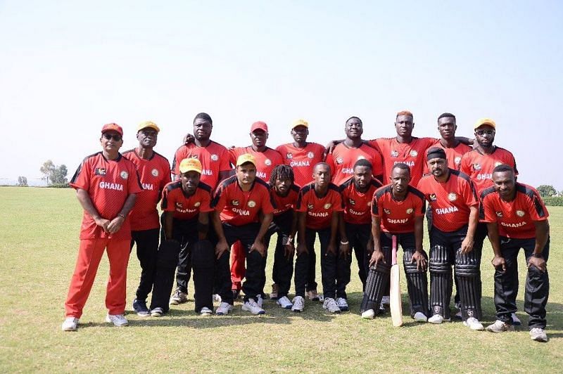 Ghana team (Image Courtesy- Ghana Cricket Association Twitter)