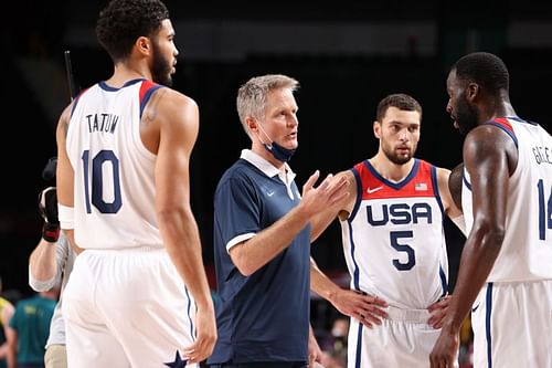 USA assistant coach Steve Kerr at the Tokyo Olympics