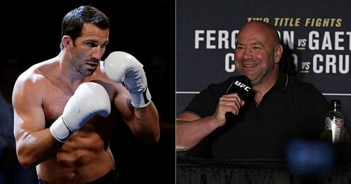 Luke Rockhold (left) and Dana White (right)