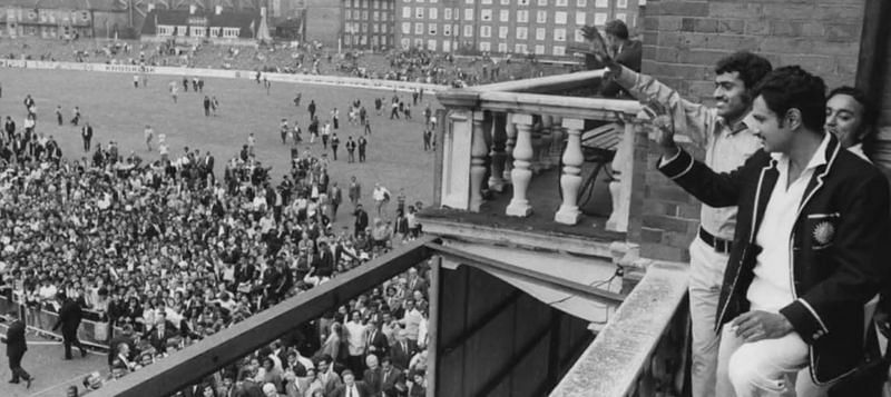 Scenes after India won the Test in England in 1971