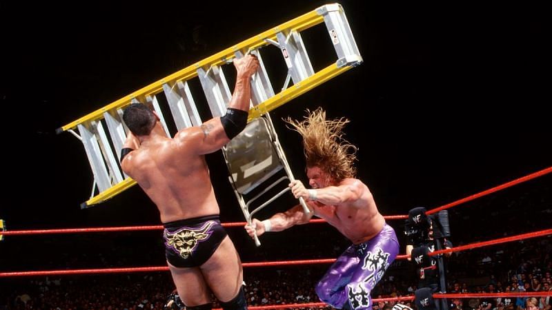 The Rock vs. Triple H in a Ladder Match at SummerSlam 1998