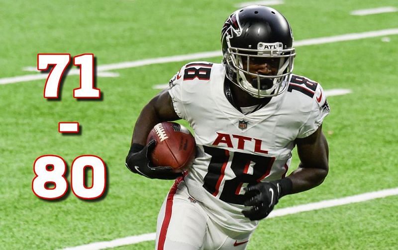 Atlanta Falcons wide receiver Calvin Ridley comes in at number 71