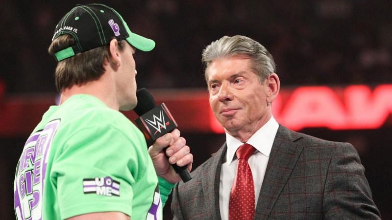Former WWE Champions, John Cena and Vince McMahon