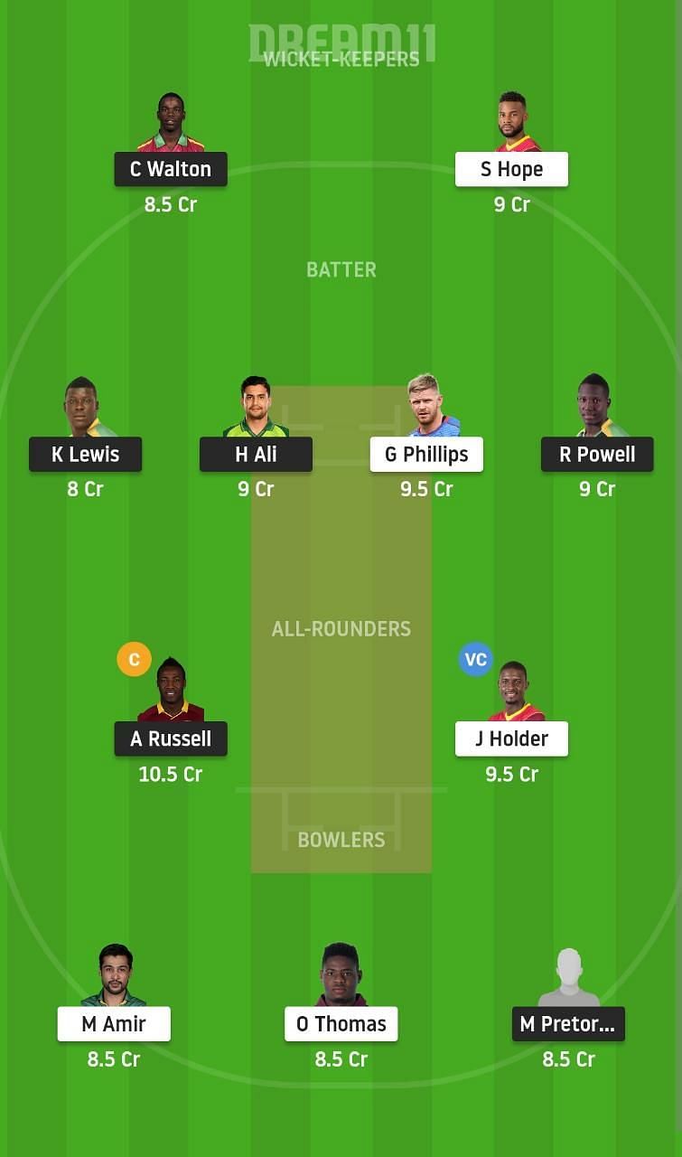 JAM vs BR Dream11 Fantasy Suggestion #1