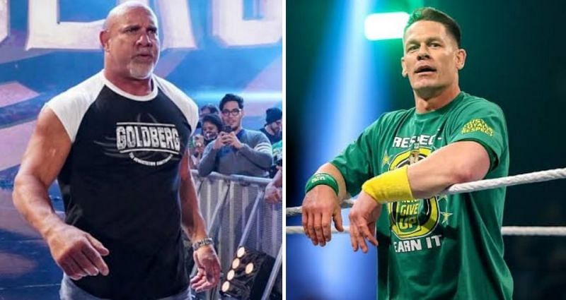 Goldberg and John Cena